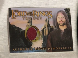 LORD OF THE RINGS TRILOGY CHROME ARAGORNS HOUSE OF HEALING SHIRT COSTUME CARD - Picture 1 of 2