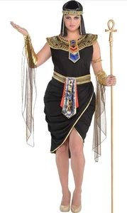 amscan Egyptian Queen Costume with Headpiece for Adults-1 PC, Small 8-10 - Picture 1 of 5