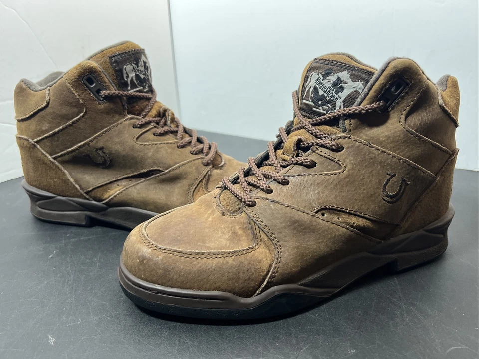 Botas de gamuza Roper Horseshoe atléticas/senderismo marrón para hombre talla 7 hechas por el hombre en EE. UU. Foto 1 de 4