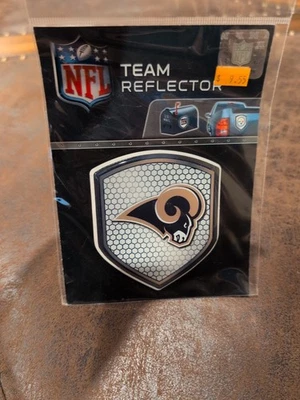 Los Angeles Rams Reflector Decal NFL Auto Shield Team Car Bike Mailbox Sticker - Image 1 of 2