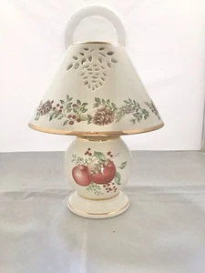 Vintage Lenox Williamsburg Buchsbaum & Kiefer Teelicht Kerzenlampe 10"T Porzellan. - Bild 1 von 7