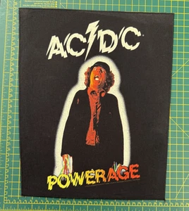 AC/DC  POWERAGE LARGE SIZE  PRINTED SEW ON BACK PATCH  OFFICIALLY LICENSED - Picture 1 of 7