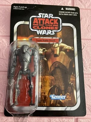 Star Wars The Vintage Collection Super Battle Droid VC37 AOTC 2010 sin perforar Foto 1 de 2