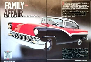 1956 Ford Victoria Original 2014 Zeitschriftenartikel Familienangelegenheit - Bild 1 von 6