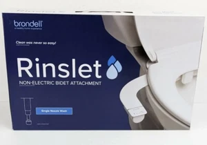 Accesorio de inodoro bidé no eléctrico Brondell Rinslet boquilla única lavado caja nueva - Imagen 1 de 6