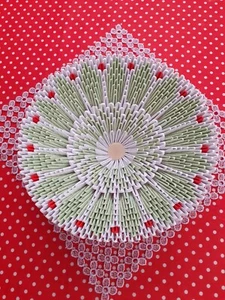origami,ogetto artigianale di carta ,nome- centro tavola - Foto 1 di 1