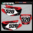 Custom MX Backgrounds Numbers Graphics S4 Honda CR 125 250 2002 2003 ALL YEARS