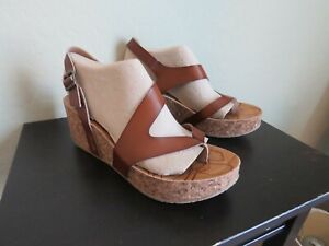 Blowfish NEW Blume brown canvas low heel wedge fashion sandals UK 3-8 