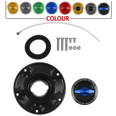 Cubierta de tapa del tanque de combustible de gasolina CNC sin llave para Ducati MONSTER 1100 EVO DIAVEL AMG 12-13 Foto 1 de 4