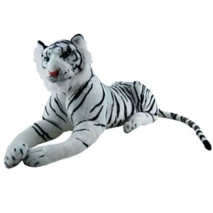 Jumbo Poniente Jumbo Tigre Blanco Peluche Animal de Peluche 35"/90 cm Elka - Imagen 1 de 3