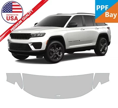 For Jeep Grand Cherokee 2022-2025 Hood 24" Paint Protection Film PreCut Kit PPF - Image 1 of 4