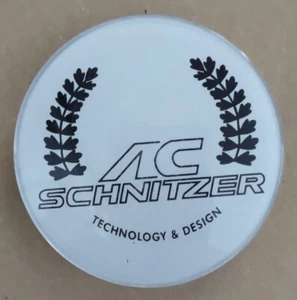 AC Schnitzer OEM Silver Round Wheel Cap With Wheat Logo 58mm Brand New - Picture 1 of 2