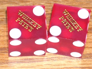 1 PAR DE DADOS DEL WHISKY PETE'S CASINO (6) PRIMM NV - Imagen 1 de 2