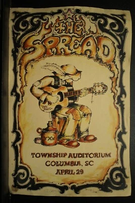 Póster de concierto raro The Spread Township Auditorium Columbia Widespread Panic Foto 1 de 4