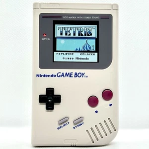 Nintendo Game Boy Original DMG-01 Original DMG Grey Adjustable *IPS BACKLIT* - Picture 1 of 3