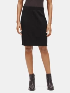 Eileen Fisher Tencel Stretch Ripp Bleistiftrock - schwarz Größe 3x - neu mit Etikett - Bild 1 von 9