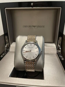 Emporio Armani Unisex Swiss Two-Tone Stainless Steel Bracelet Watch ARS2007 - Picture 1 of 8