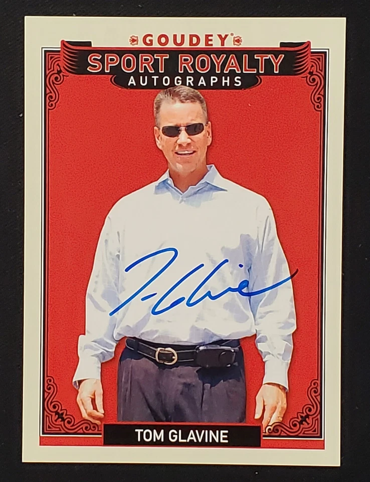 2016 Goodwin Champions Goudey Sport Royalty Tom Glavine Auto HoF Atlanta Braves - Image 1 of 2