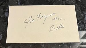 Joe Ferguson Autogramm Karteikarte - Bild 1 von 1