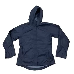 Sierra Designs XS Small Jacket Windbreaker Raincoat Hooded Black Lightweight 38" - Picture 1 of 22