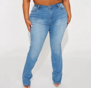 Fashion Nova Memphis Stretch Booty Lifter Bootcut Jeans Größe 18 - Bild 1 von 9