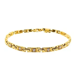Van Cleef & Arpels 18K Gold Diamond Bracelet - Picture 1 of 10