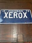 1975 Michigan Vanity License Plate “XEROX”