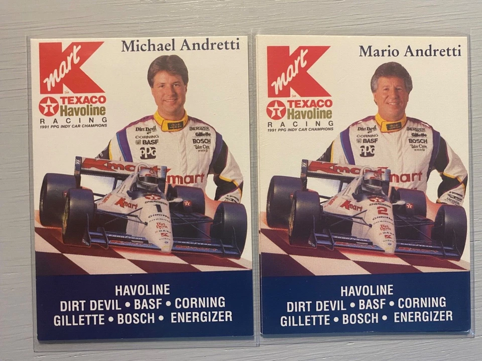 1992 K-Mart Andretti Father & Son Pack  - Michael #1 & Mario Andretti #2 - Image 1 of 2
