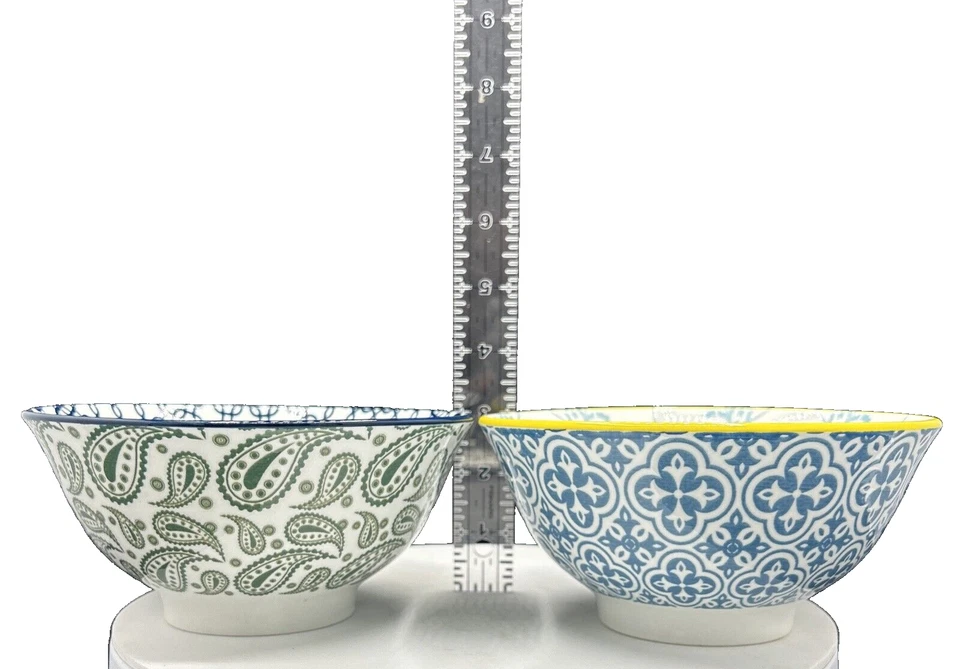 CHELSEA Mix Match tigela de macarrão de cereais sopa salada certificada internacional conjunto de 2 - Imagem 1 de 4