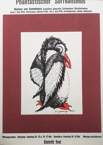 Plakat "Phantastischer Surrealismus" 1970, Marlene von Gemmingen - Bild 1 von 9