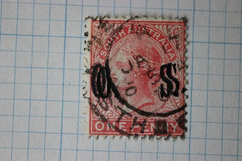South Australia sc#o78b double strike cv$475.00 error EFO overprint official op Cover