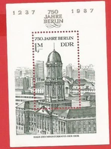 750 años Berlín Casa del Consejo de Ministros - RDA bloque 84 nuevo - Imagen 1 de 1