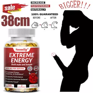 Korean Red Panax Ginseng 9050mg - 60 To 120Capsules - High Strength - Picture 1 of 9
