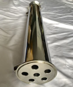 Condensatore fucile in acciaio inox 3 pollici per distillatore alcol olio essenziale - Foto 1 di 2