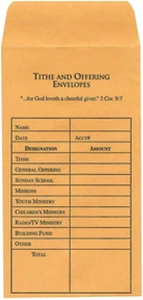 Broadman Church Supplies Tithe and Offering Envelope, 100 Count - Picture 1 of 12