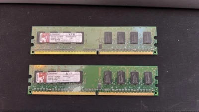Kingston KVR800D2N6/1G DDR2 1GB RAM (PACK OF 2) 2GB TOTAL - Image 1 of 2