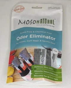 MOSO NATURAL Mini Air Purifying Bag Shoe Deodorizer. Odor Eliminator. Natural. - Picture 1 of 2