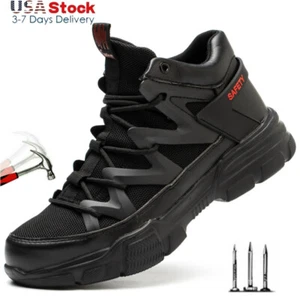 Zapatos de seguridad para hombre Botas de trabajo con puntera compuesta Tenis ligeros indestructibles - Imagen 1 de 36