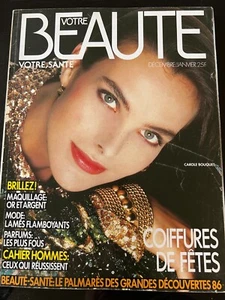 VOTRE BEAUTE Magazine n°594 de 12/1986; Carole Bouquet/ Didier Van Cauwelaert - Afbeelding 1 van 3