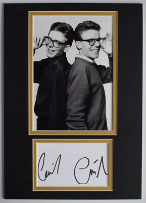 The Proclaimers Signed Autograph A4 photo display Music 500 Miles COA AFTAL - Image 1 of 4
