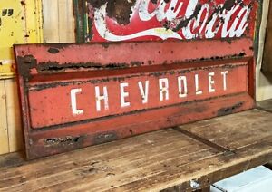 VINTAGE CHEVROLET CHEVY C10 PICKUP TRUCK HECKKLAPPE 1960´s TAILGATE BENCH BANK W