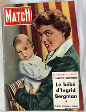 PARIS MATCH 1950 LE BÉBÉ D INGRID BERGMAN