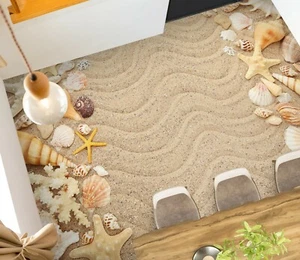 3D Shell Conch 57RAI91 Floor WallPaper Murals Wall Print Decal AJ WALL Fay - Picture 1 of 6