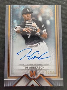 Tim Anderson 2023 Topps Museo Archivo Autógrafo Béisbol Es 01/50 AA-TA - Imagen 1 de 10