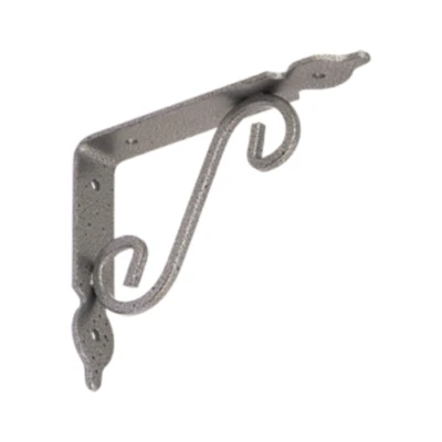 Console Staffa per Mensola Argento Supporto Muro Regal Angolo Massiccio Antico - Immagine 1 di 2