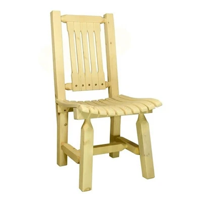 Montana Woodworks Homestead 18" Transitional Wood Patio Chair in Gold - Image 1 of 4