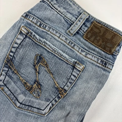 Silver Jeans Women’s 32x30 (33x29) Low Rise Bootcut Blue Western Glove Works - Image 1 of 4