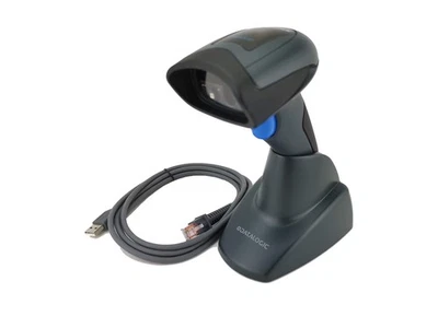 Escáner de código de barras 2D portátil Datalogic QuickScan QD2430, incluye soporte base (... Foto 1 de 4