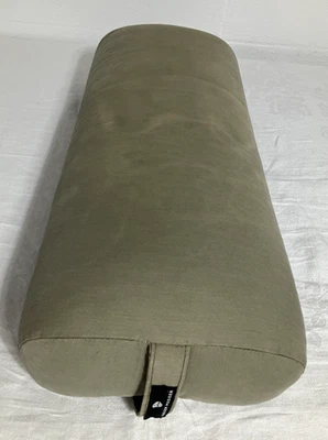 Hugger Mugger Standard Yoga Bolster 28"x12"x 5" Moss Green Comfort Carry Handle - Image 1 of 4
