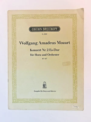 Mozart Horn Concerto No. 2 in E-flat Major KV 417 – Breitkopf & Härtel Leipzig  - Image 1 of 3